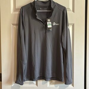 Under Armour Mens Quarter Zip Pullover Heatgear Long Sleeve L (with MFS logo)